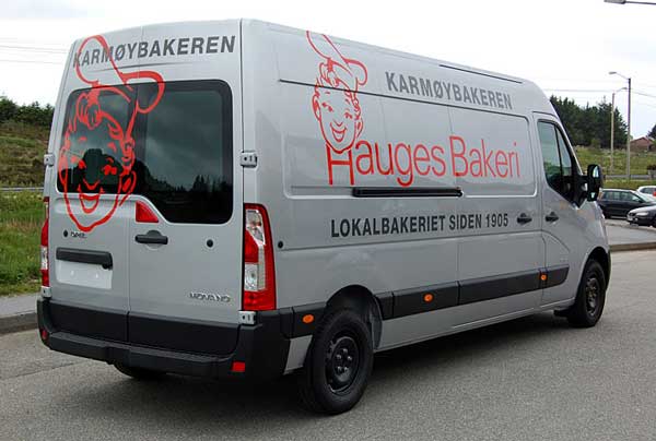 Bildekor til Hauges Bakeri på Karmøy
