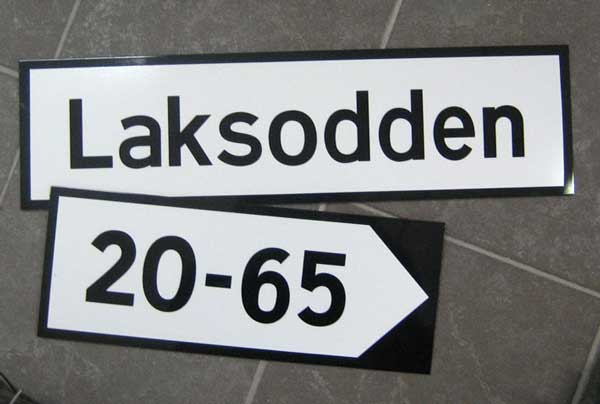 Skilt til Karmøy kommune